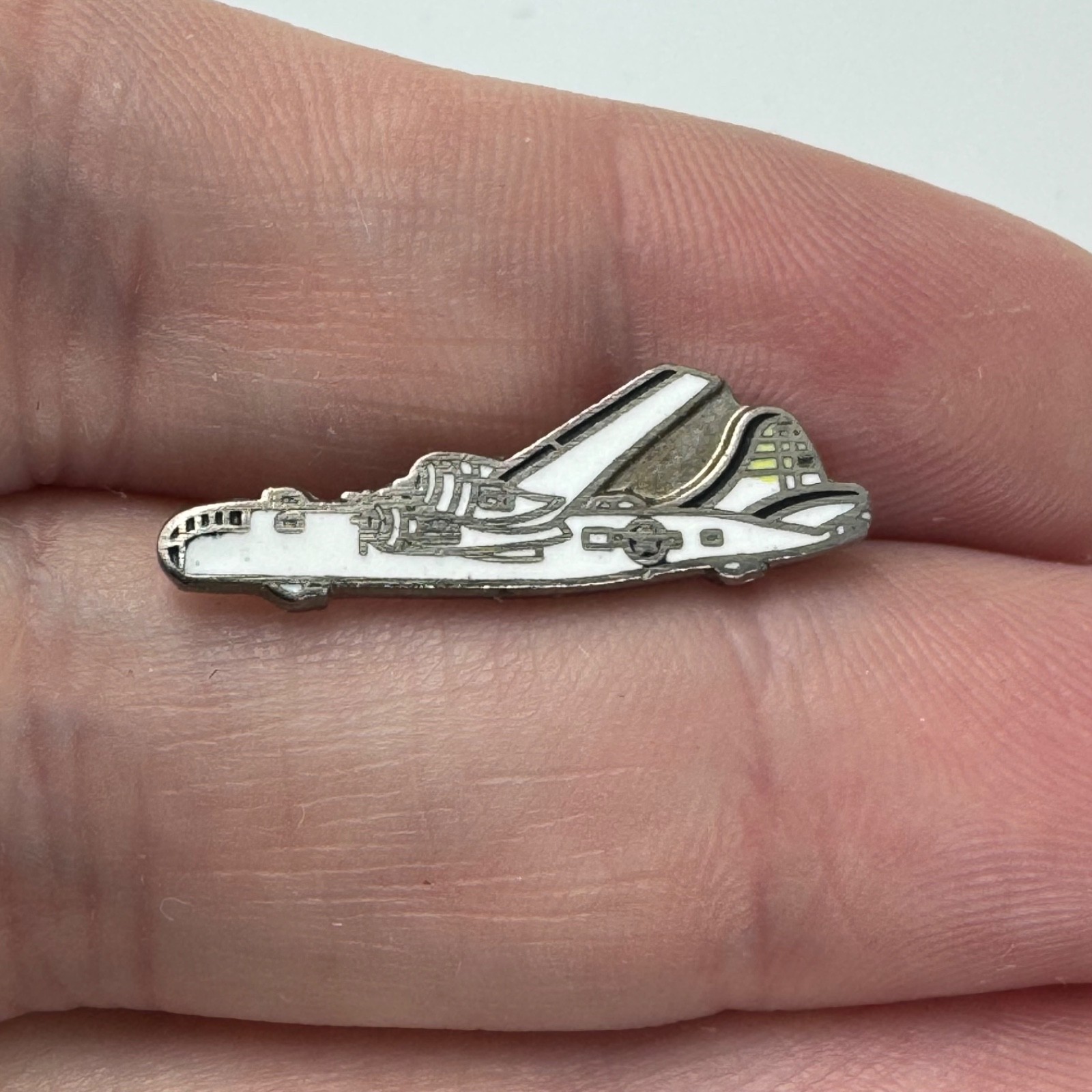 Vintage USAF Boeing B-29 Superfortress Enamel Lapel Pin WWII Korea Vintage USAF Boeing B-29 Superfortress Enamel Lapel Pin WWII Korea