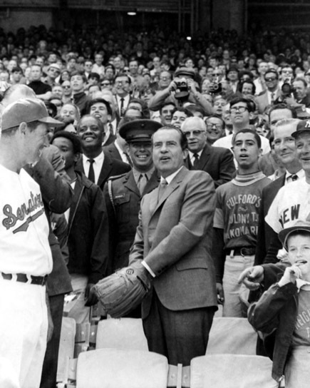 1969 US President RICHARD NIXON Glossy 8x10 Photo Opening Day Print Senators