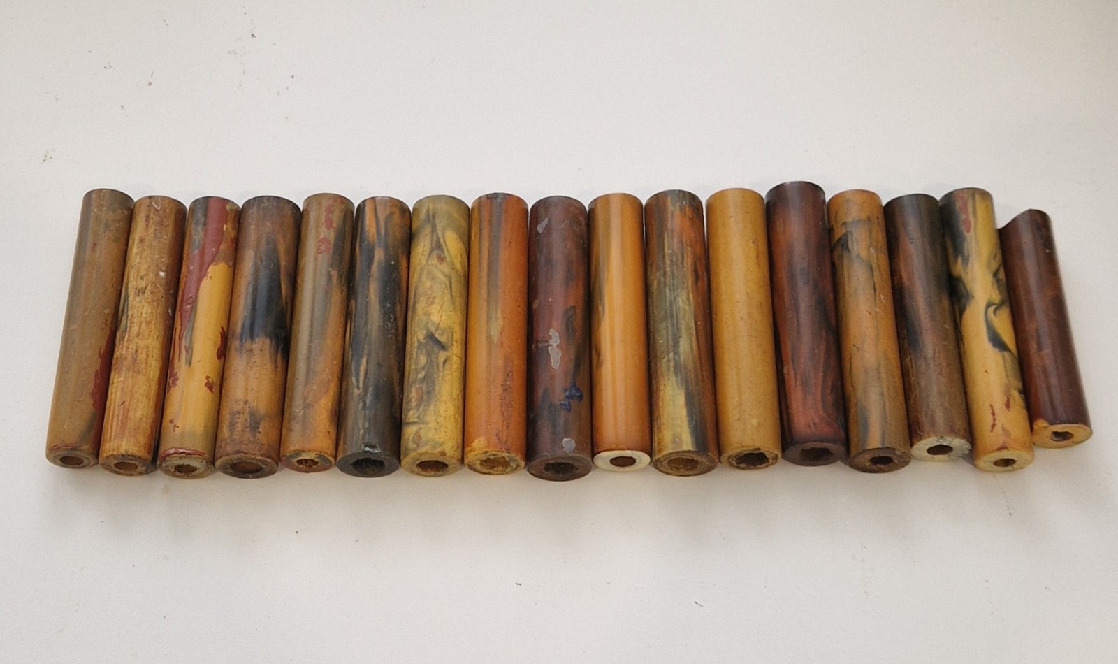 Bakelite little window handles Catalin Faturan USSR 17 pieces, 319 grams 