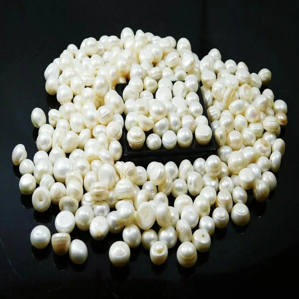 White Pearl 100 Pieces  Australian Loose Gemstone Lot Round Cut Natural