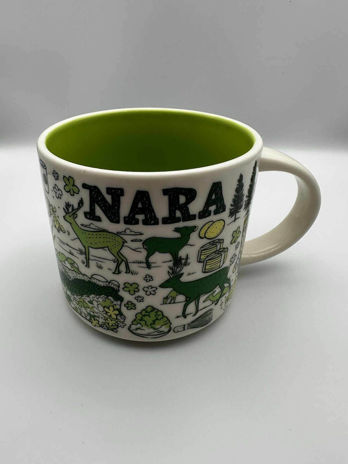 Starbucks Japan Nara Been There Series Mug 14oz (414ml) 2021 Green Pre-Owned