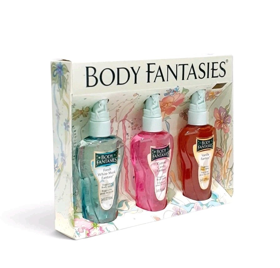 Vintage Body Fantasies Parfums de Coeur Fragrance Body Spray Gift Set