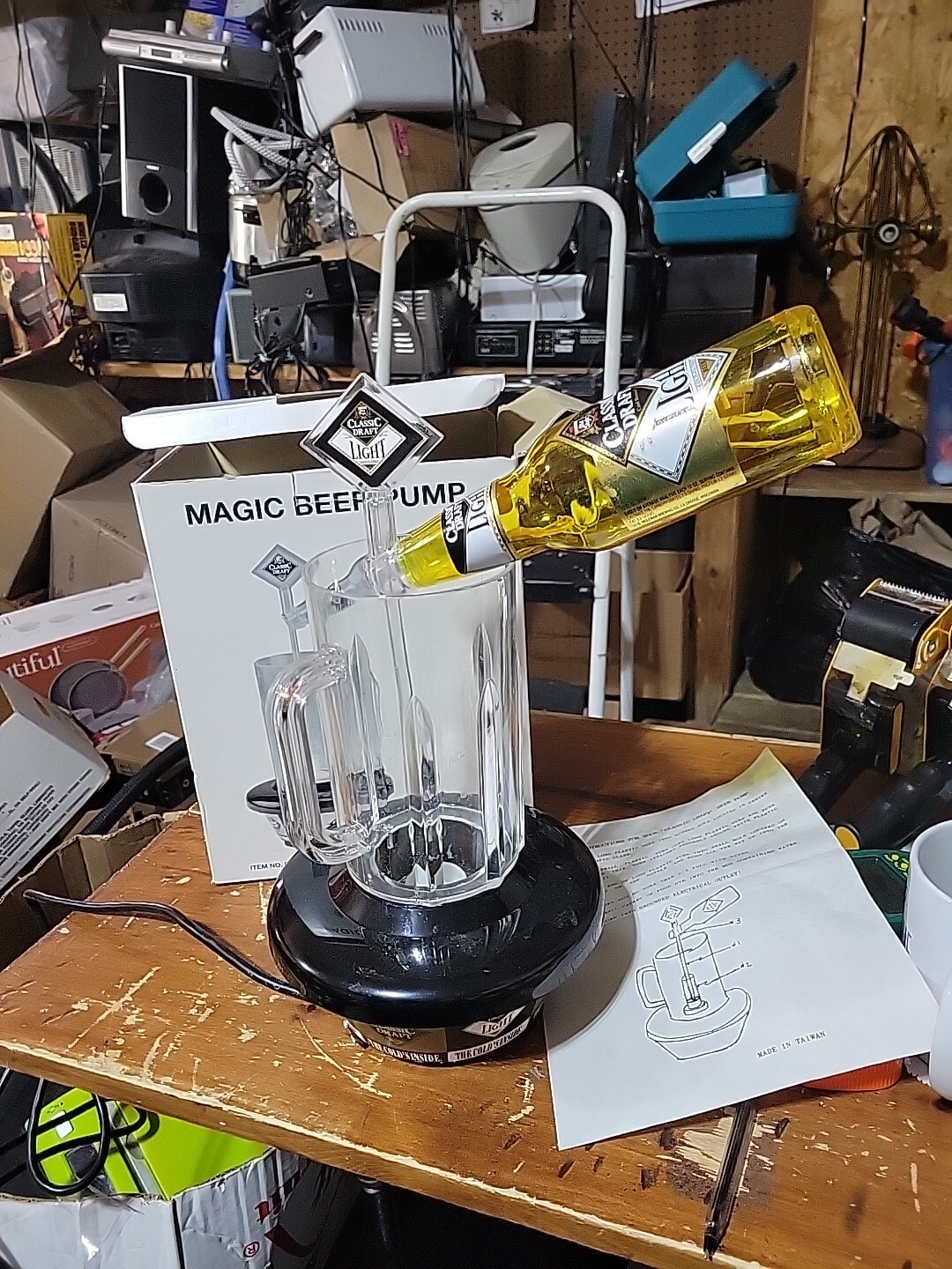 heilemans old style classic draft beer magic beer pump AS IS