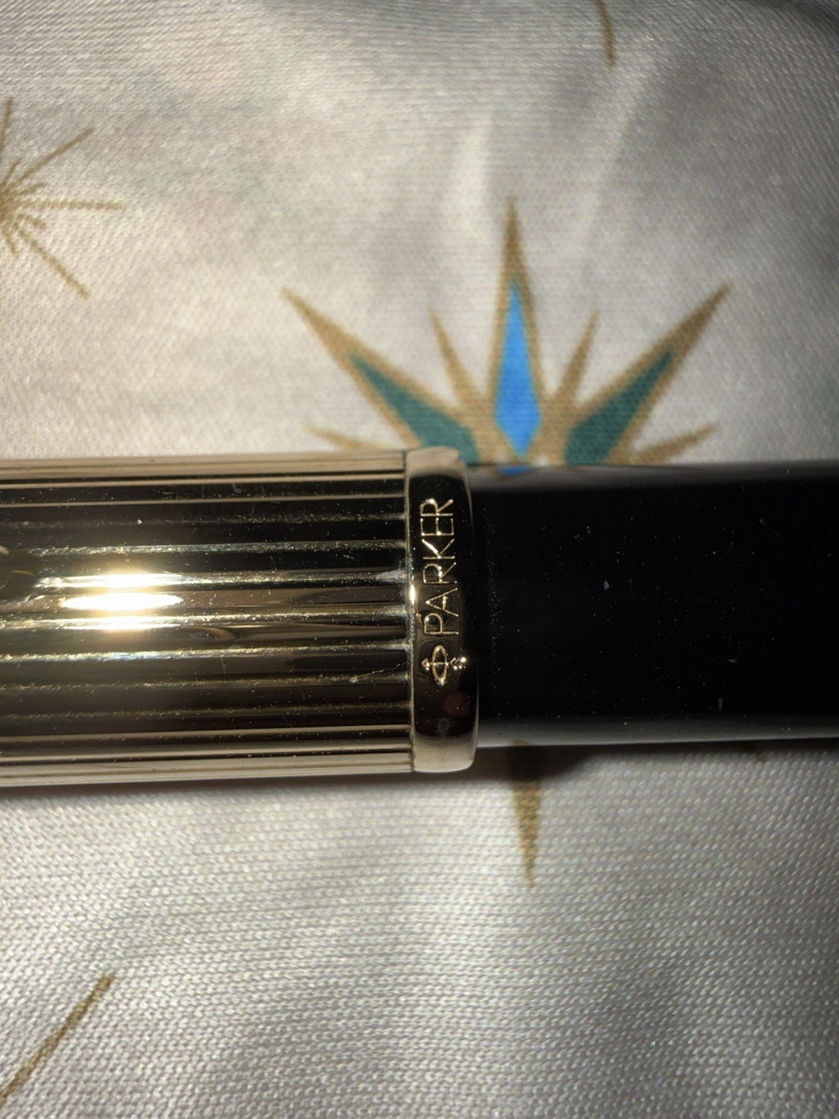 Vintage 1997 Parker Insignia Custom Pen Dimonite G 14k Gold Plated Cap USA IIP
