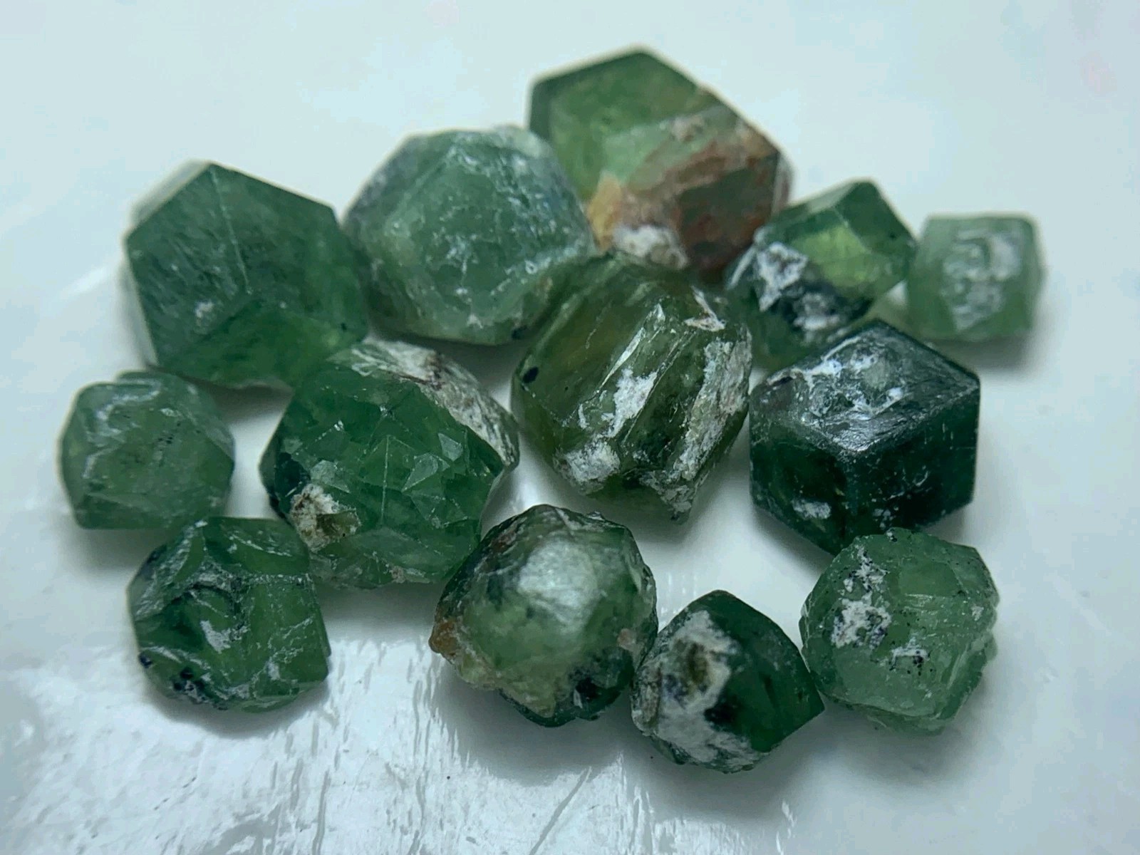 28.15 Crts Rare gorgeous Nice Piece Green demontoid Garnet Rough Piece Crystal 
