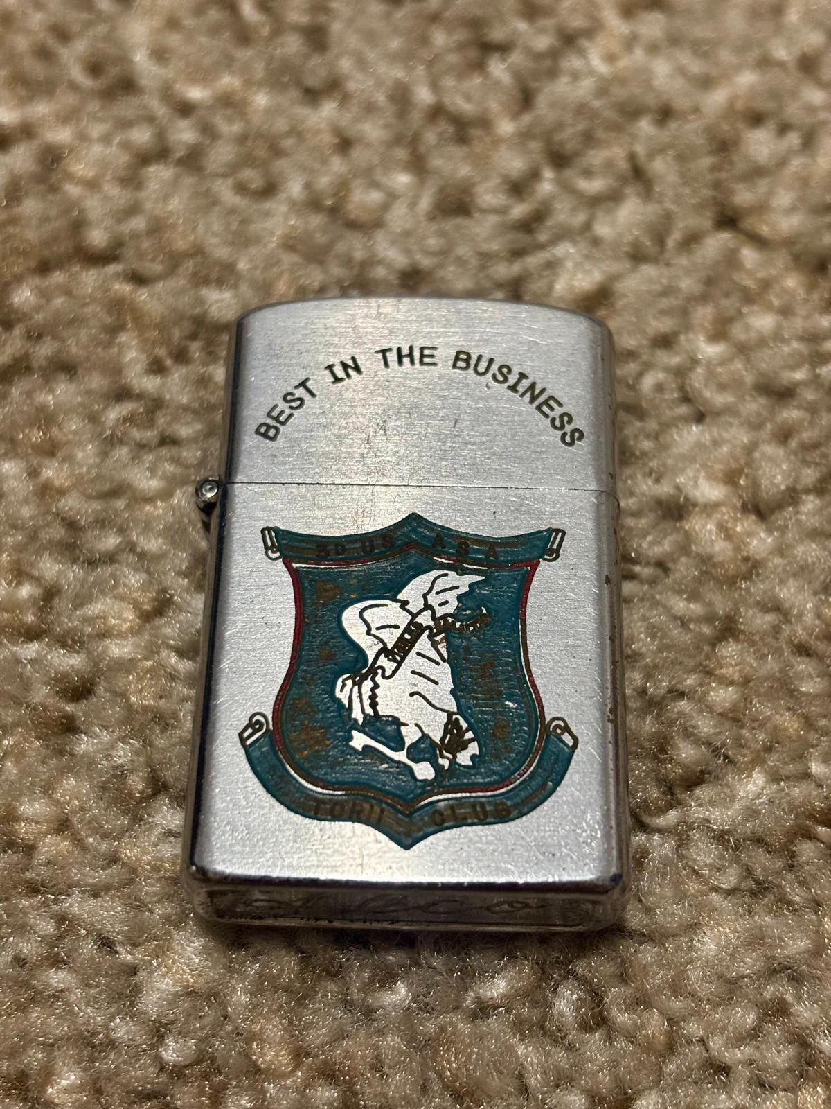 Vtg Alco Lighter Best in Business 3rd USASA Field Station Torii Okinawa