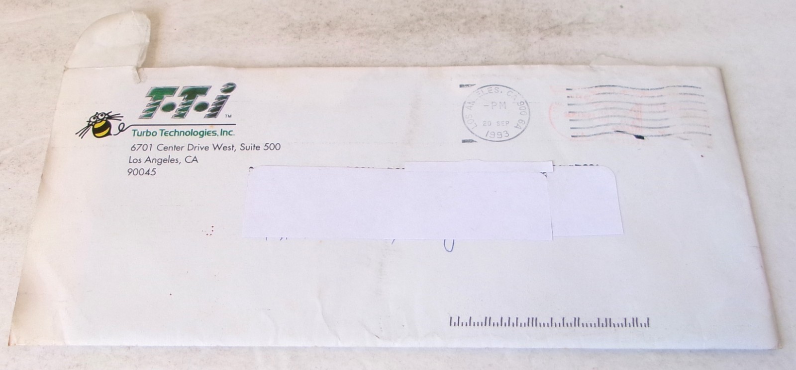 Vintage 1993 TurboGrafx-16 TTI Wholesale Price List Envelope Letter Duo Games