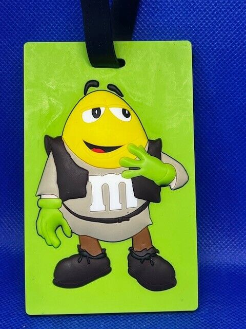 M&M\'s Shrek Character 3D Backpack Tote Luggage Tag Large 4” Very RARE