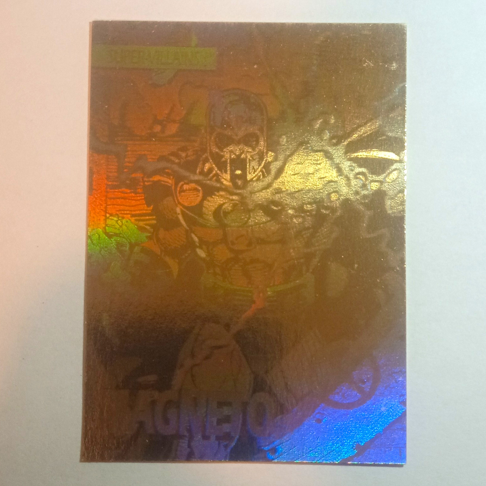 Impel 1991 Marvel X-Men Magneto Gold Hologram Promo Trading Card #X-1