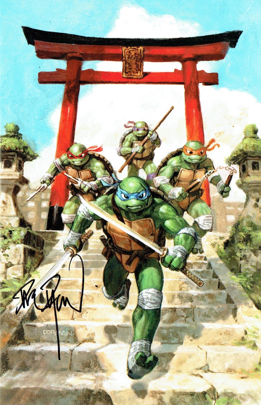 Teenage Mutant Ninja Turtles #20 Dave Dorman Virgin Variant Signed