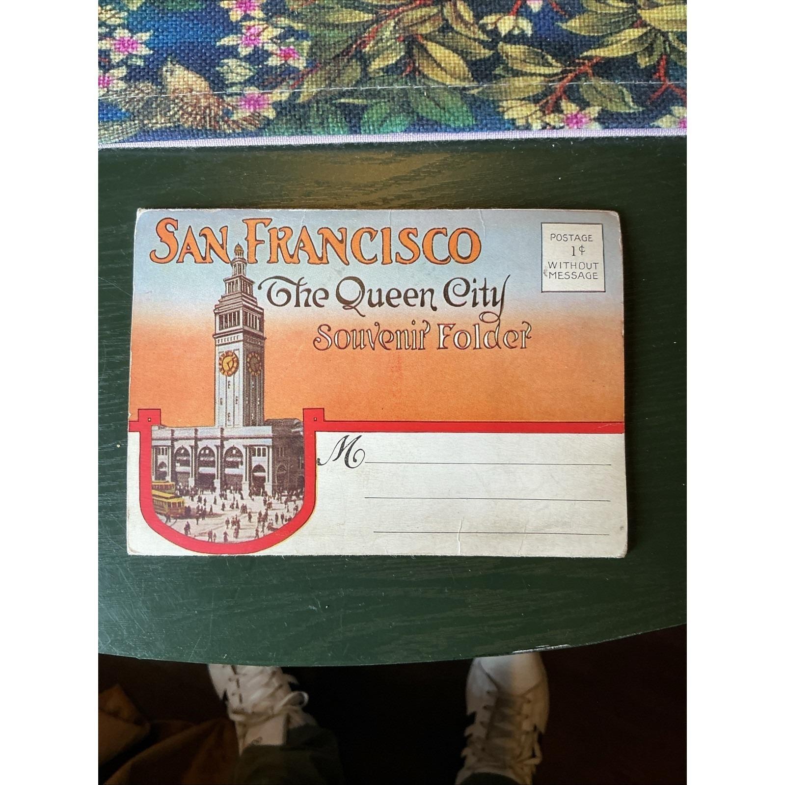 Vtg San Francisco The Queen City Souvenir Folder 1920'S Pacific Novility