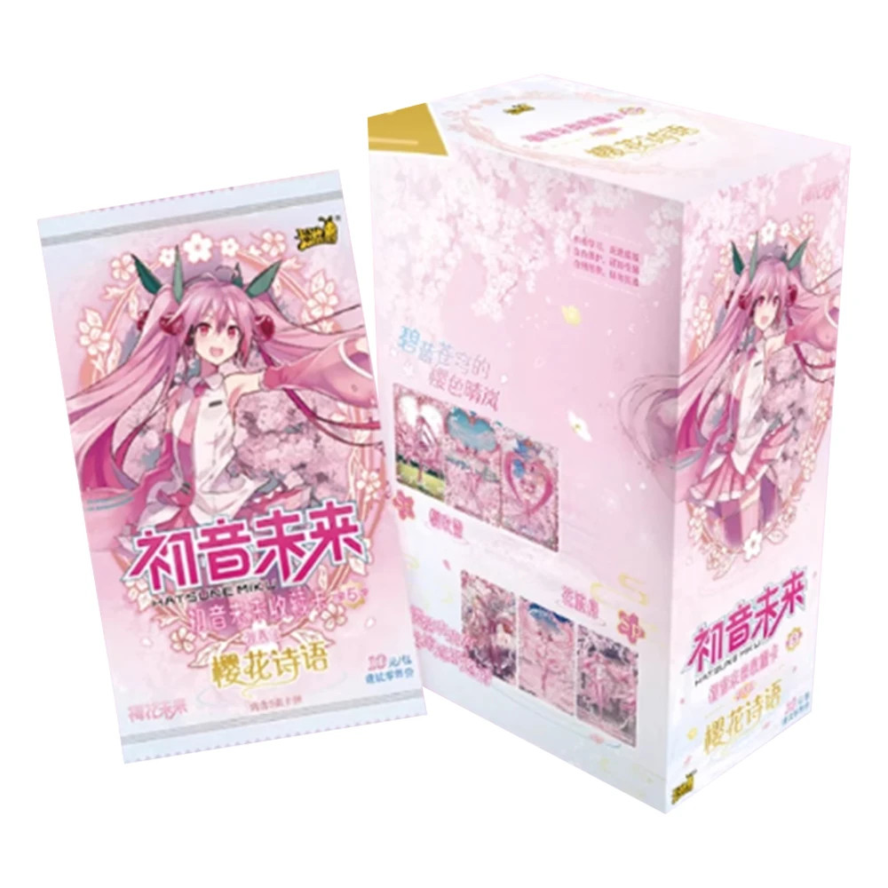 Genuine Hatsune Miku Sakura Poetry Display Box Trading Card Booster Box