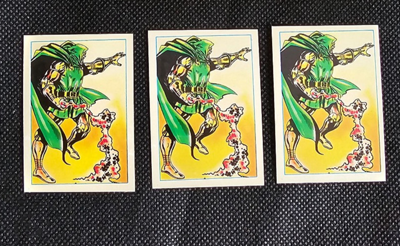 1984 LEAF MARVEL COMICS SECRET WARS STICKER #86 DOCTOR DOOM LOT OF 3