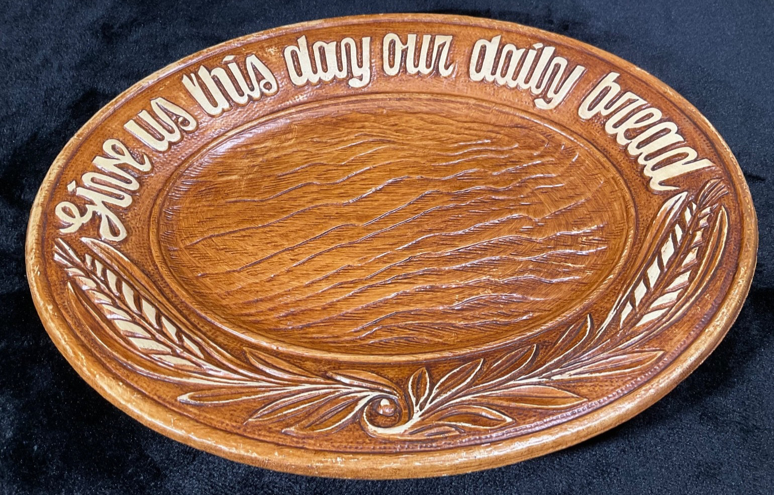 Wood Look Platter Multi Products Give Us This Day Our Daily Bread Thanksgiviving