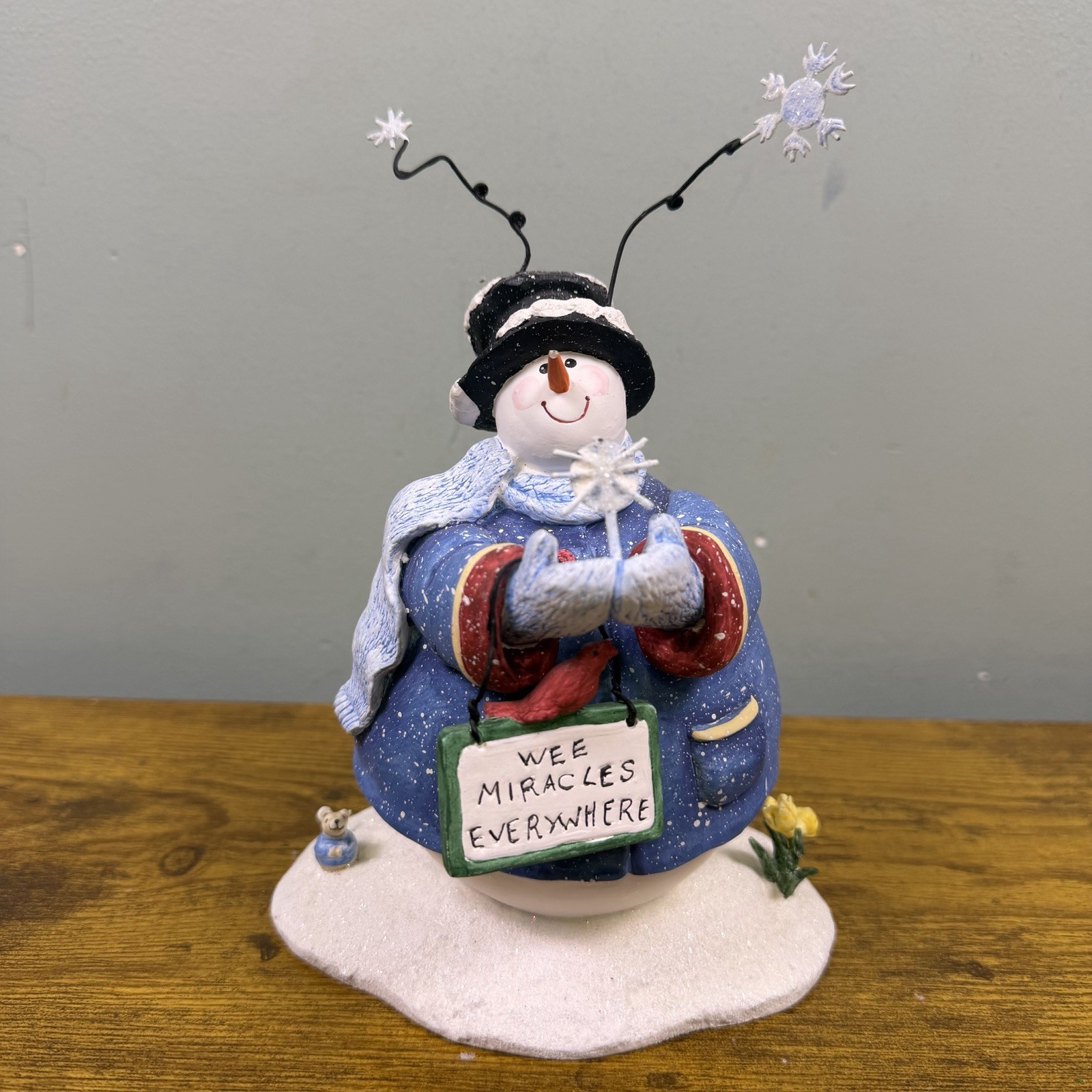 Jolly Follies Snowman Wee Miracles Everywhere Midwest Of Cannon Falls 1999 LE