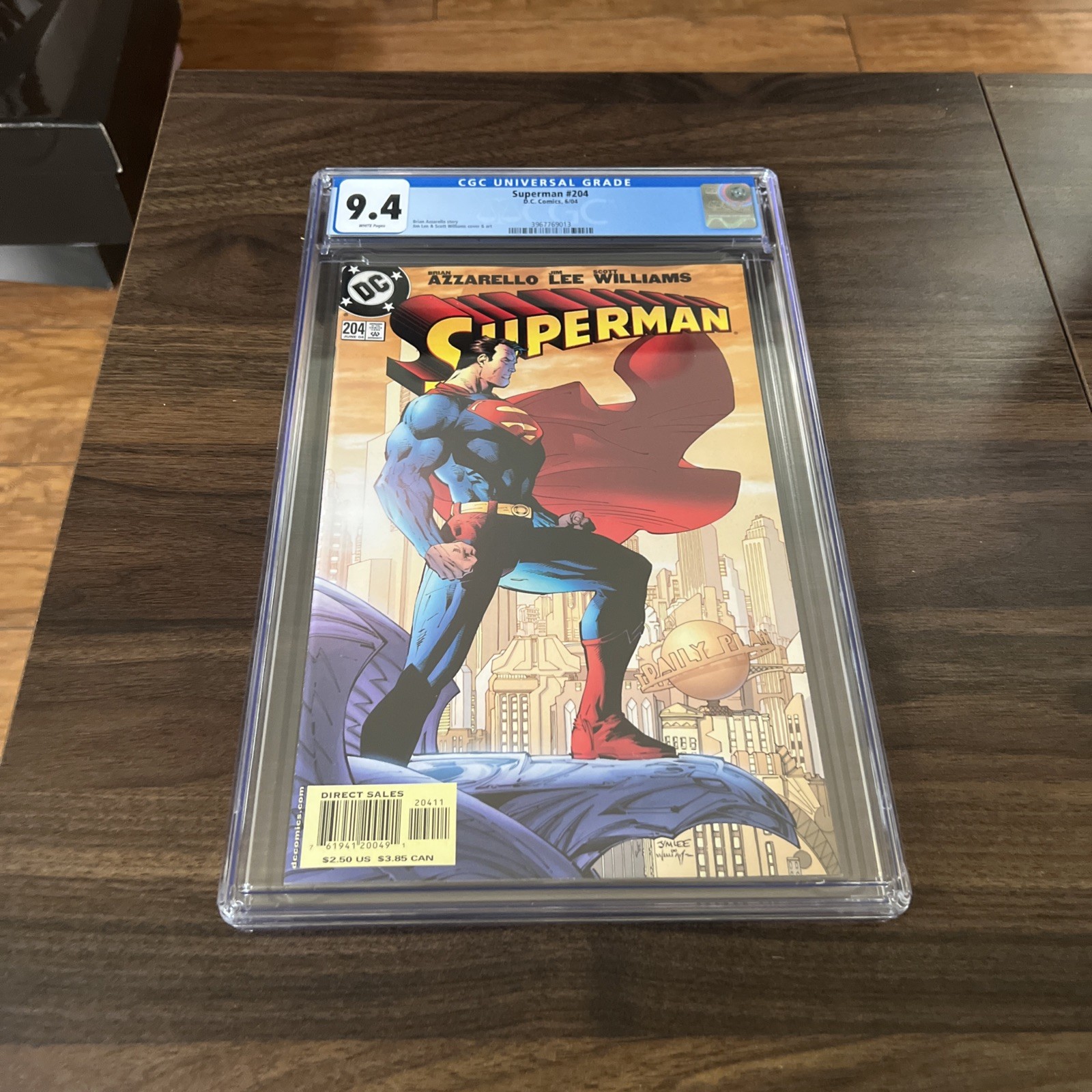Superman #204 (DC Comics June 2004) Jim Lee Classic Cover CGC 9.4 NM 1st Print Superman #204 (DC Comics June 2004) Jim Lee Classic Cover CGC 9.4 NM 1st Print