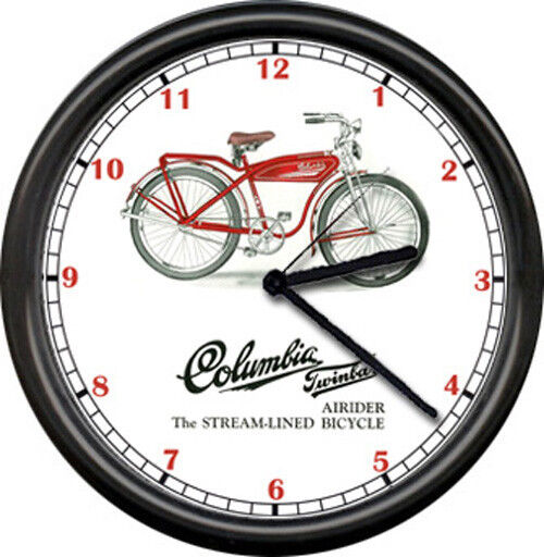Columbia Bicycle 1950's Service Dealer Sign Wall Clock