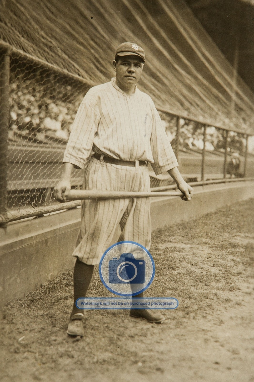 BABE RUTH BASEBALL PLAYER NEW YORK YANKEES 1920 MLB 4X6 PHOTO