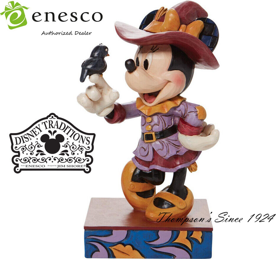 Jim Shore Disney Traditions Halloween Scarecrow Minnie Mouse 6010861 NIB