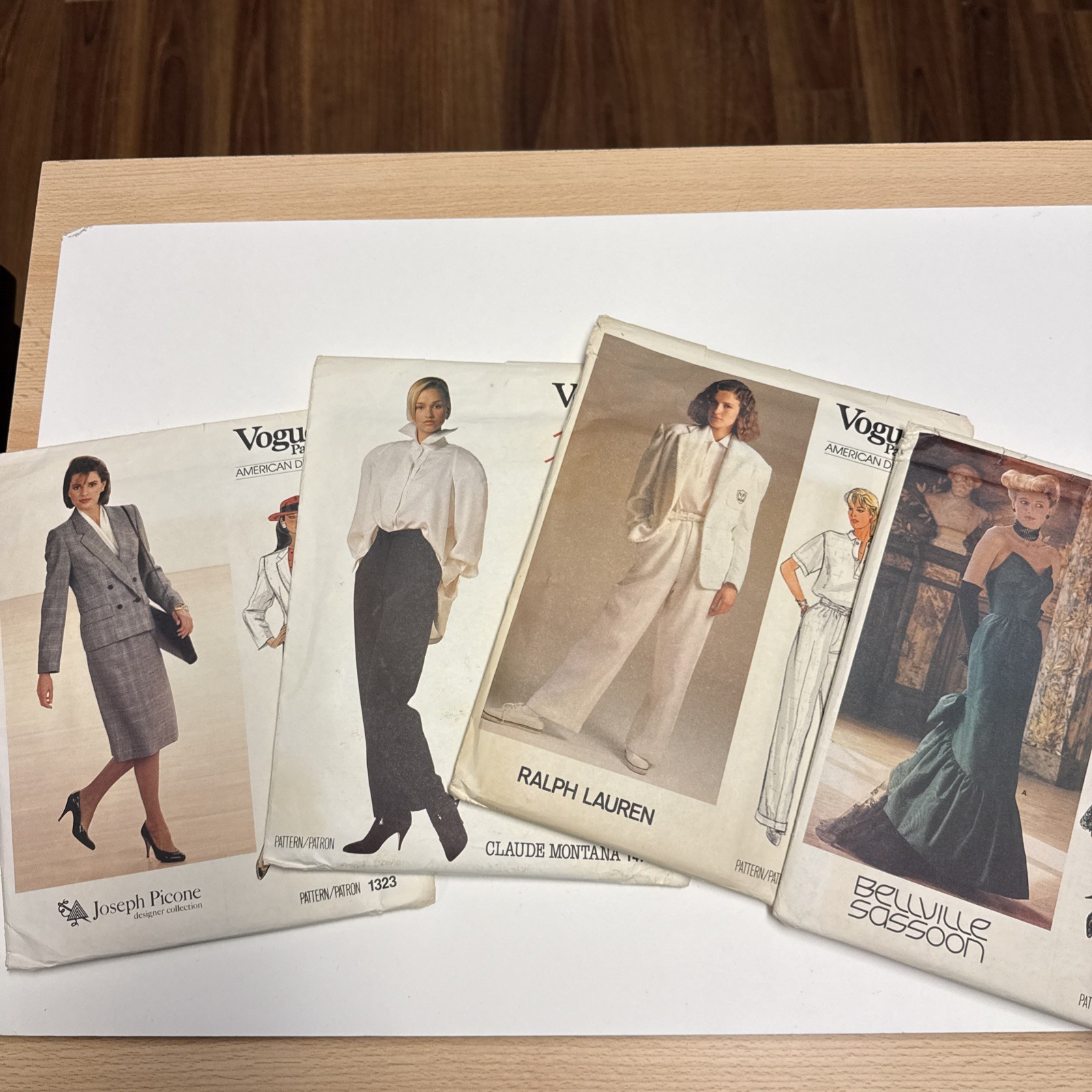 VOGUE VINTAGE DESIGNERS Sewing Patterns, Lot Of 4 UNCUT All Size 10 VOGUE VINTAGE DESIGNERS Sewing Patterns, Lot Of 4 UNCUT All Size 10