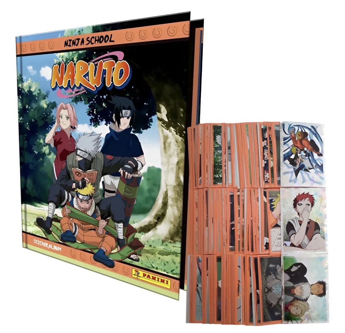 Naruto Ninja School 2025 Hardcover Album + 50 Stickers Panini