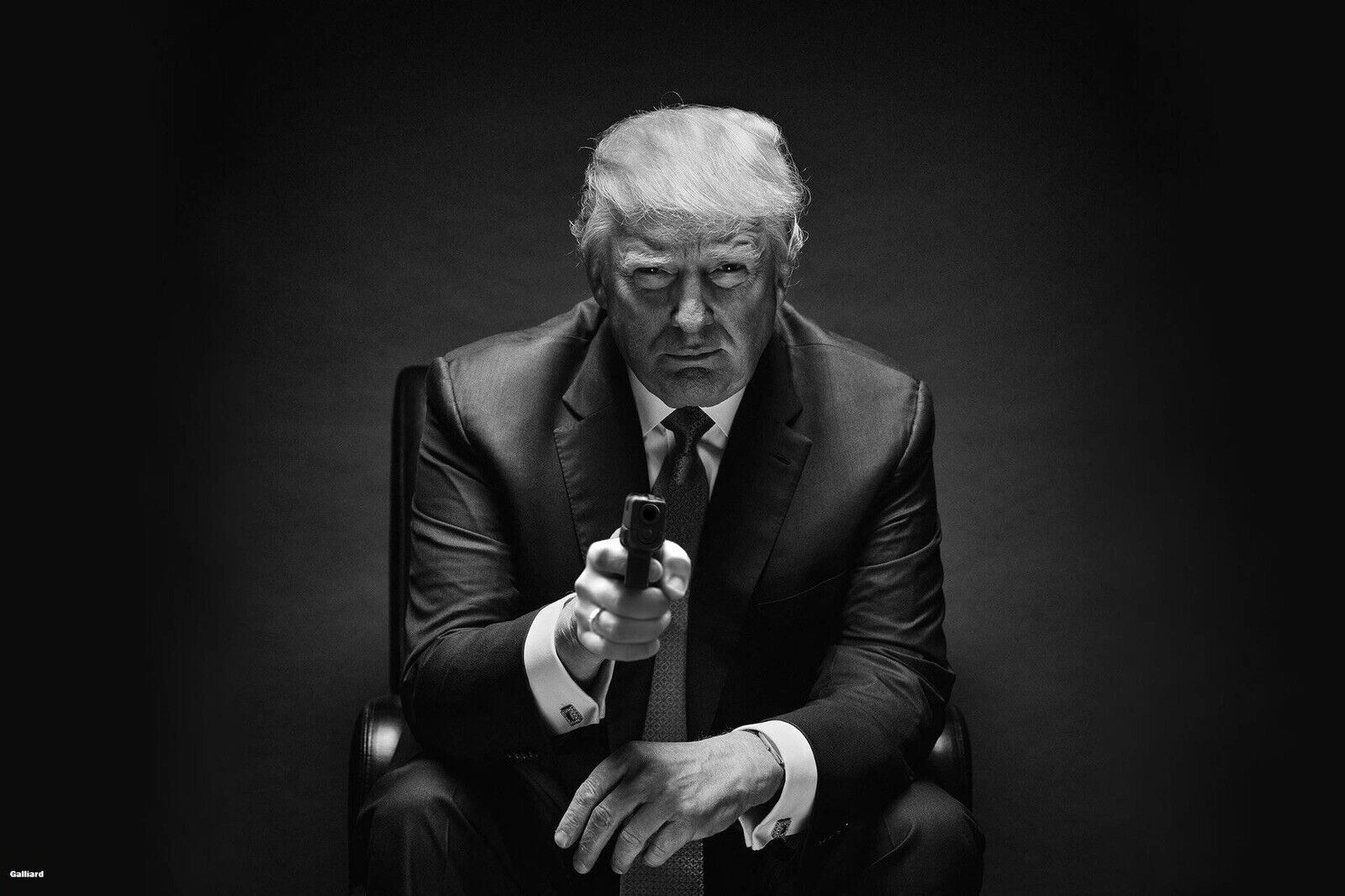 TRUMP FIRING BACK AFTER ASSASSINATION ATTEMPT AI PHOTO 8x10 Glossy Printed Photo