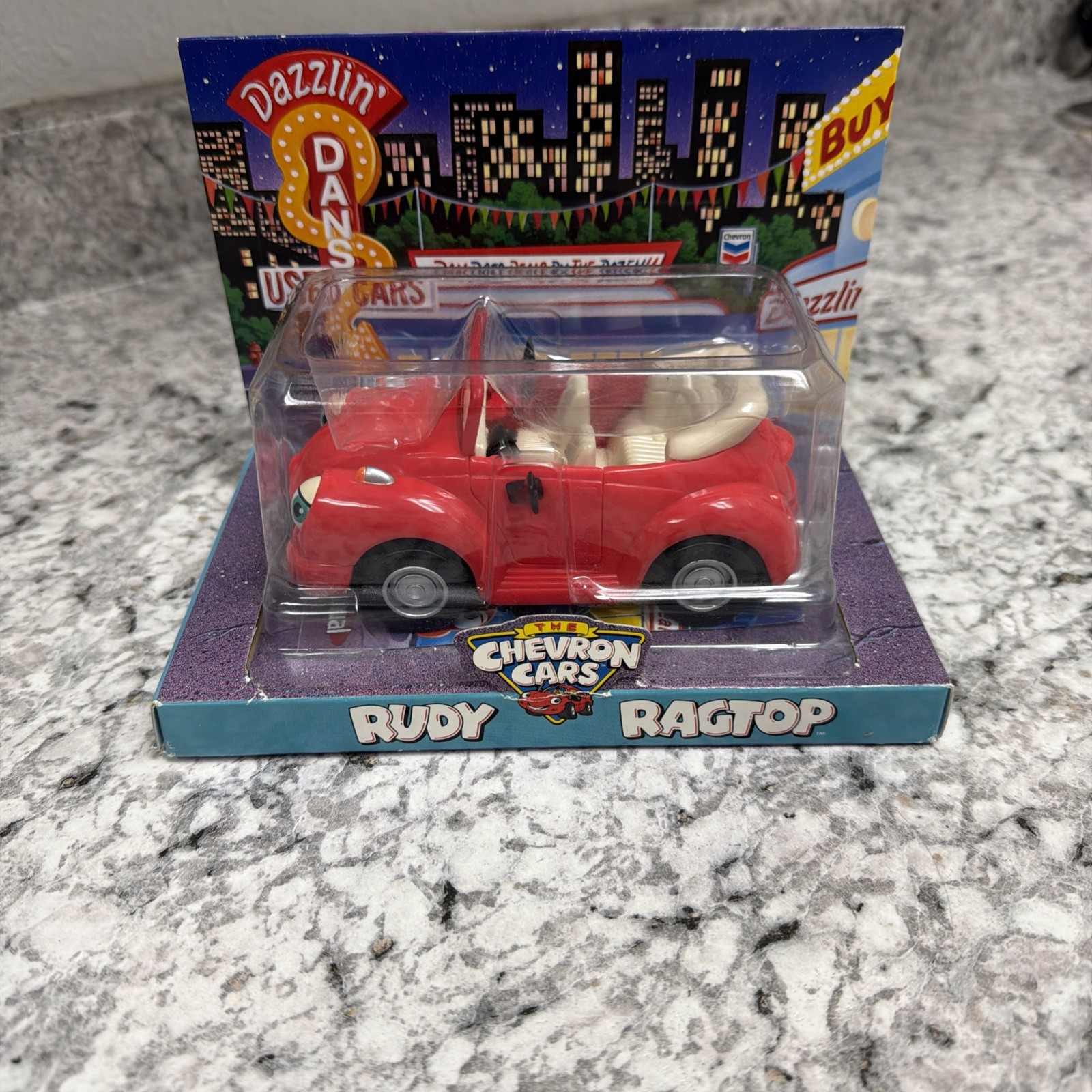 Vintage 1999 Chevron Cars Collectible - Rudy Ragtop - NIB