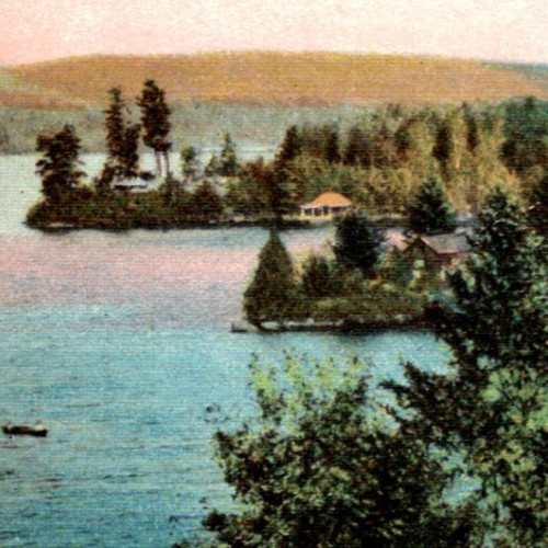 * Antique UDB Postcard Raquette Lake Adirondack Mountains NY c1900s Collectible