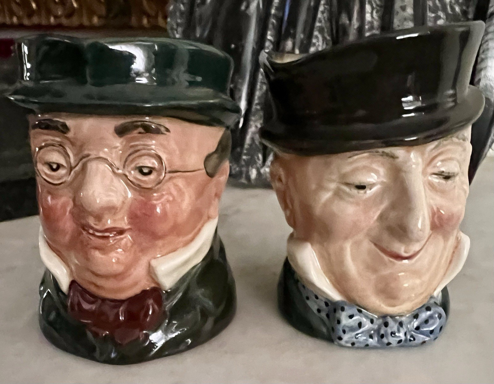 2 Royal Doulton Character Jugs Mr. Pickwick & Mr Macawber