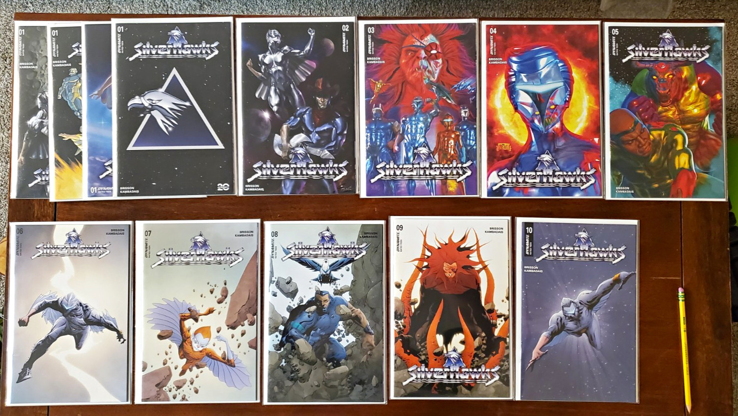 SilverHawks Dynamite 2025 Comic Lot Issues #1-10 Complete Variant A, 13 Books