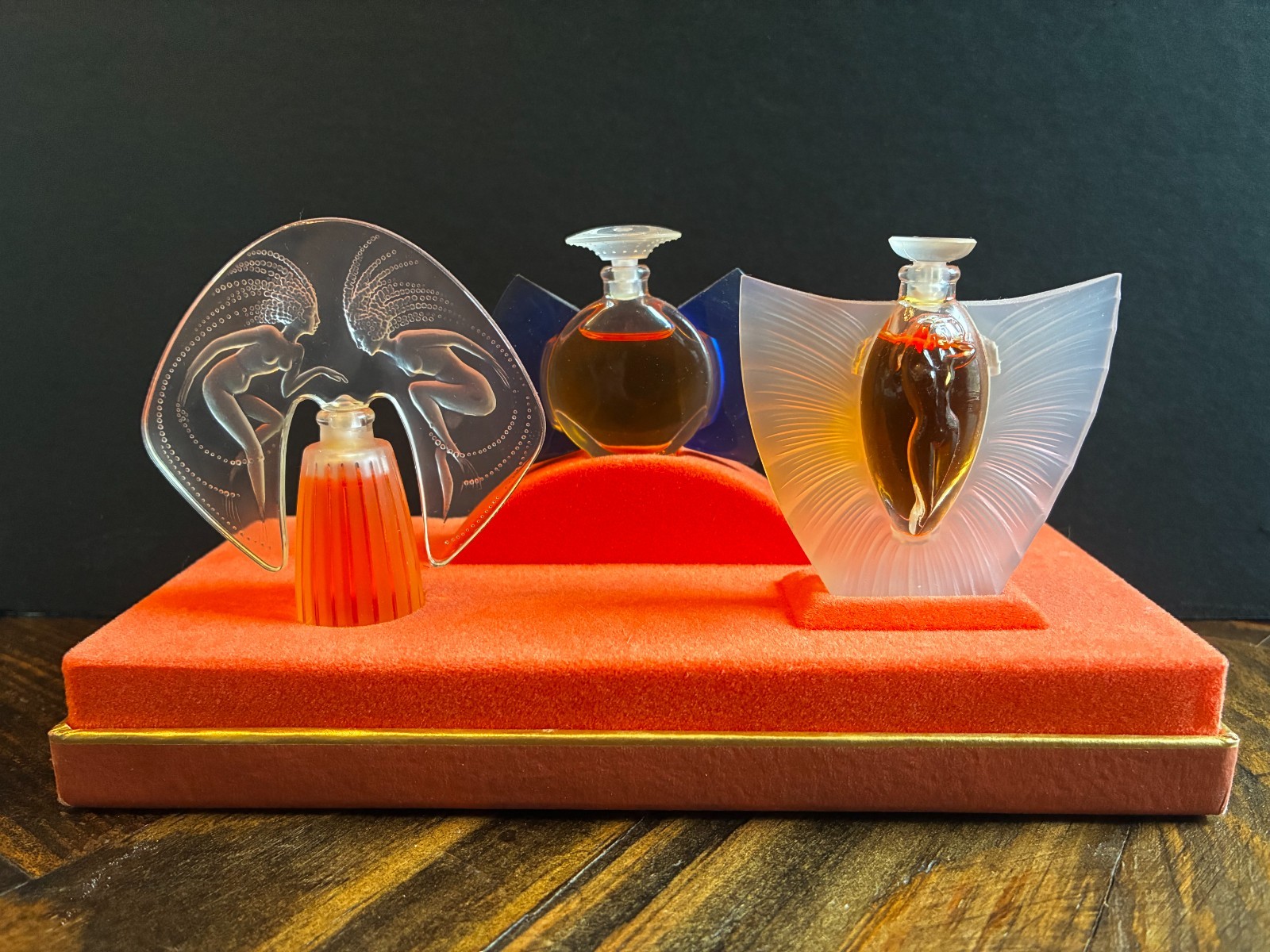 Lalique Les Introuvables Ultimate Collection Parfum Set 3×4.5ml FULL w/box 