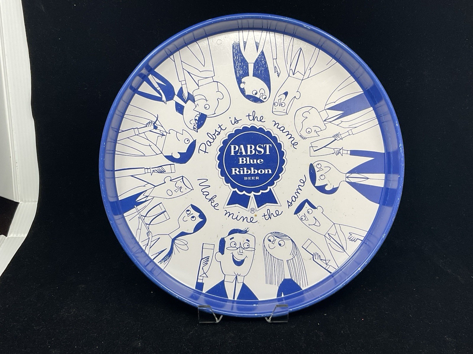 Pabst Blue Ribbon Beer Tray Milwaukee, WI Pabst is the Name, Make Mine the Same