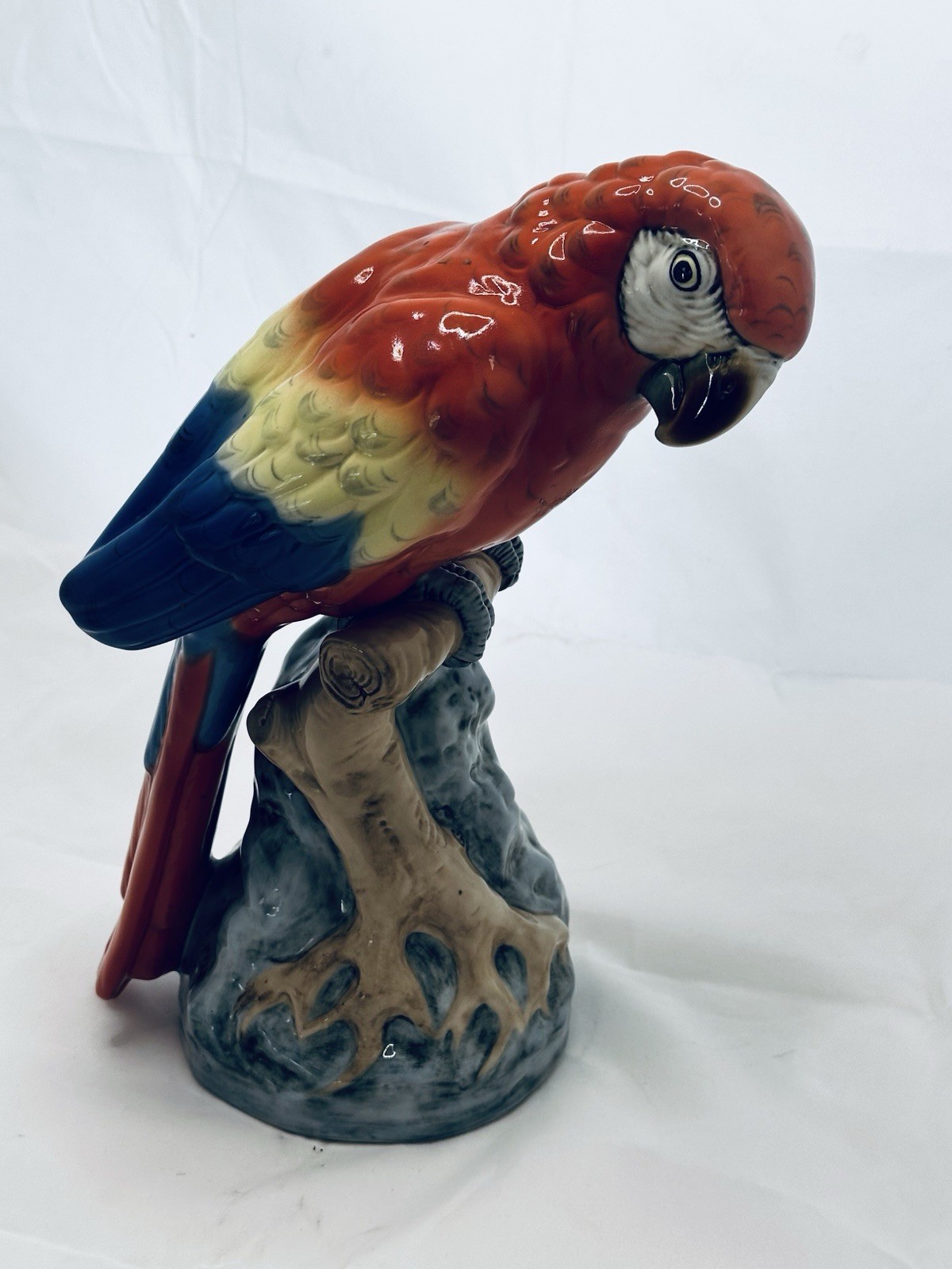 RARE Royal Dux Vintage porcelain Parrot RARE Royal Dux Vintage porcelain Parrot