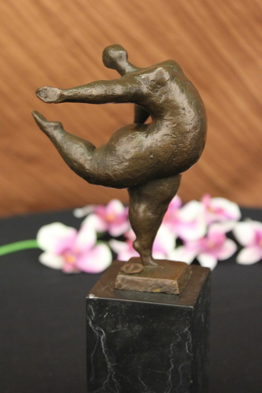 Contemporary Abstract Bronze Figures `Milo` Sculpture Chubby Lady Statue Decore