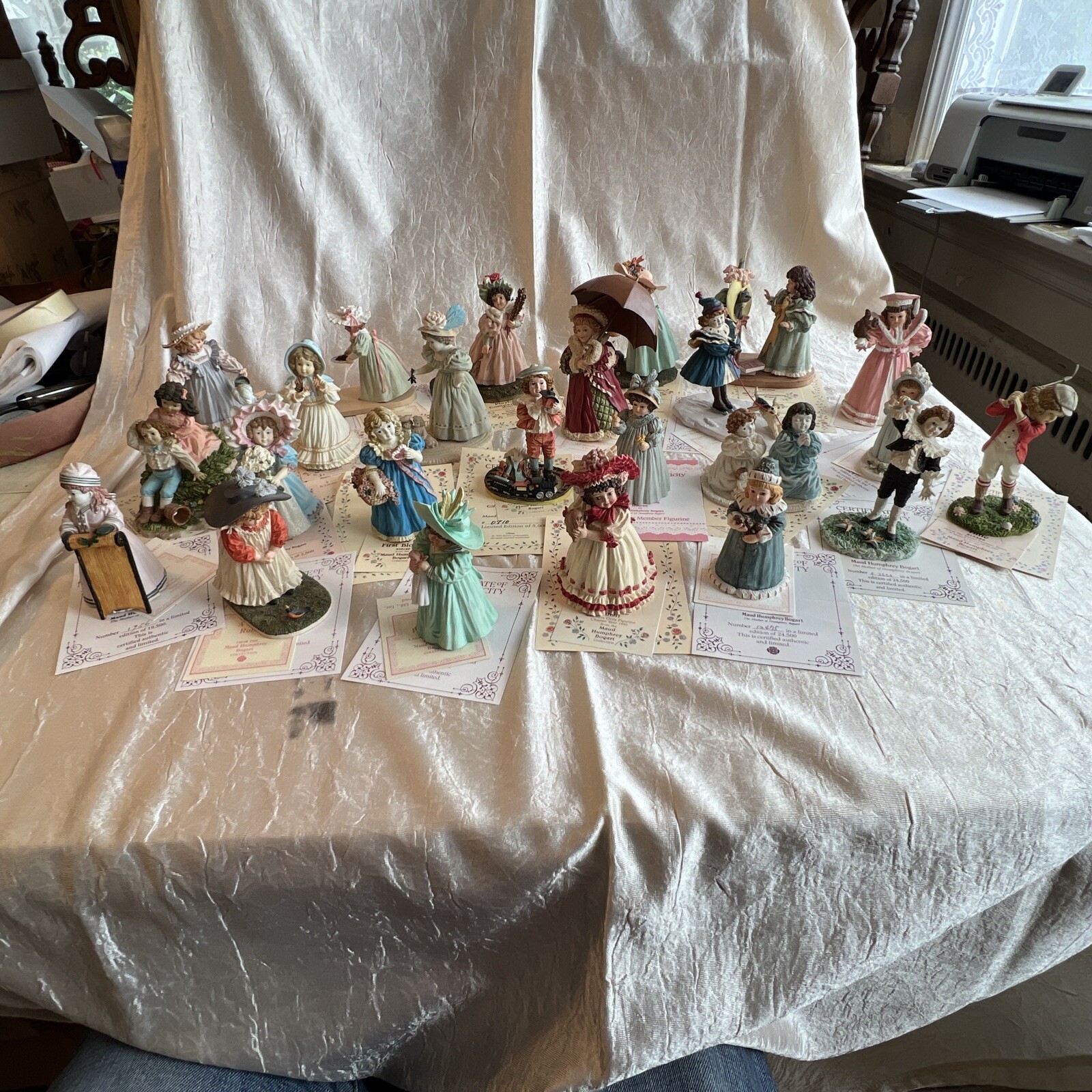 25 VTG Maud Humphrey Bogart Figurines. Limited Editions With COAs