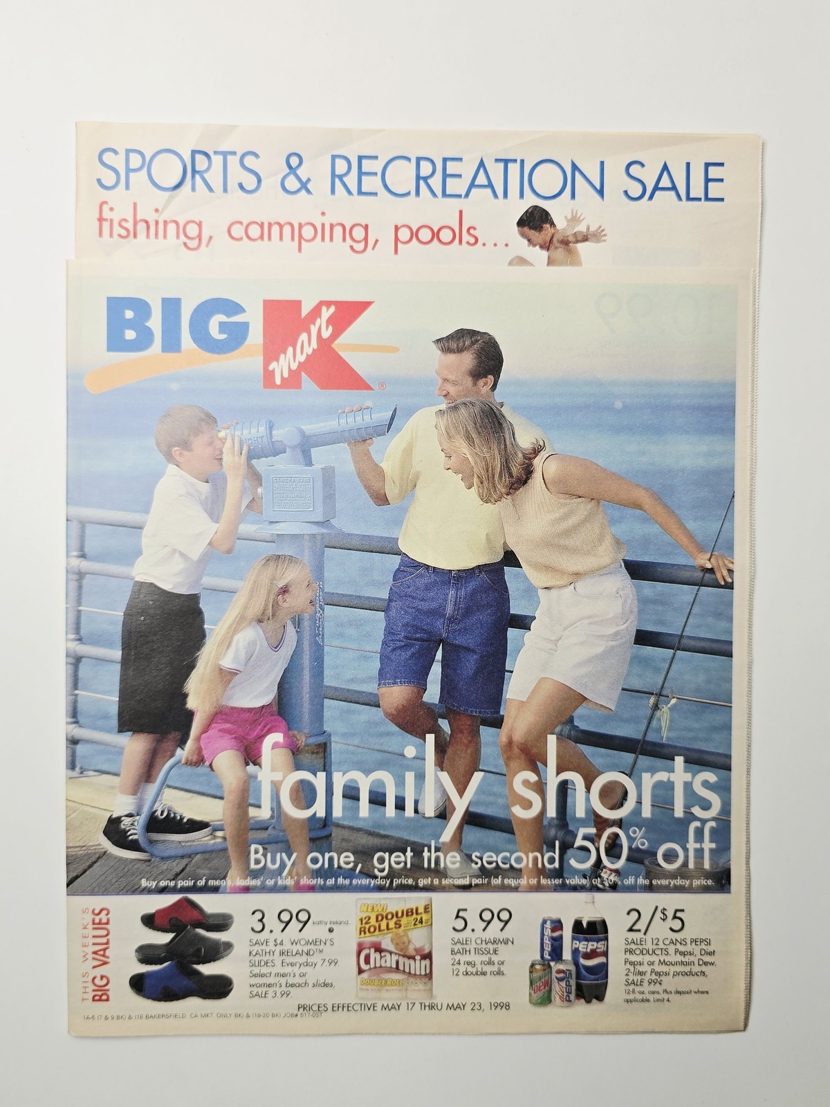 1998 Big Kmart Sports Circular Nintendo 64 Elmo Canon Kathy Ireland 24 Pages