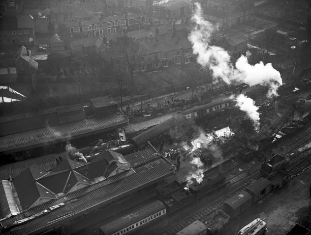 Sutton Coldfield Train Crash 1955 OLD PHOTO 3 Sutton Coldfield Train Crash 1955 OLD PHOTO 3