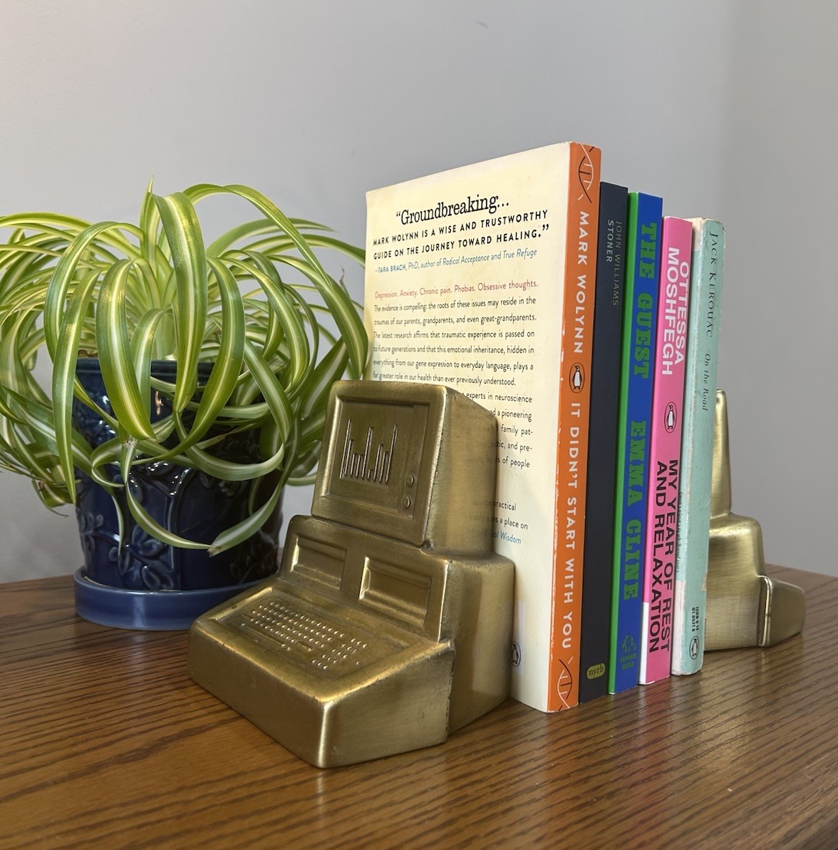 Retro 1980s IBM Computer Bookends USA Brass Vintage Techie Gift Milestone Intel Retro 1980s IBM Computer Bookends USA Brass Vintage Techie Gift Milestone Intel