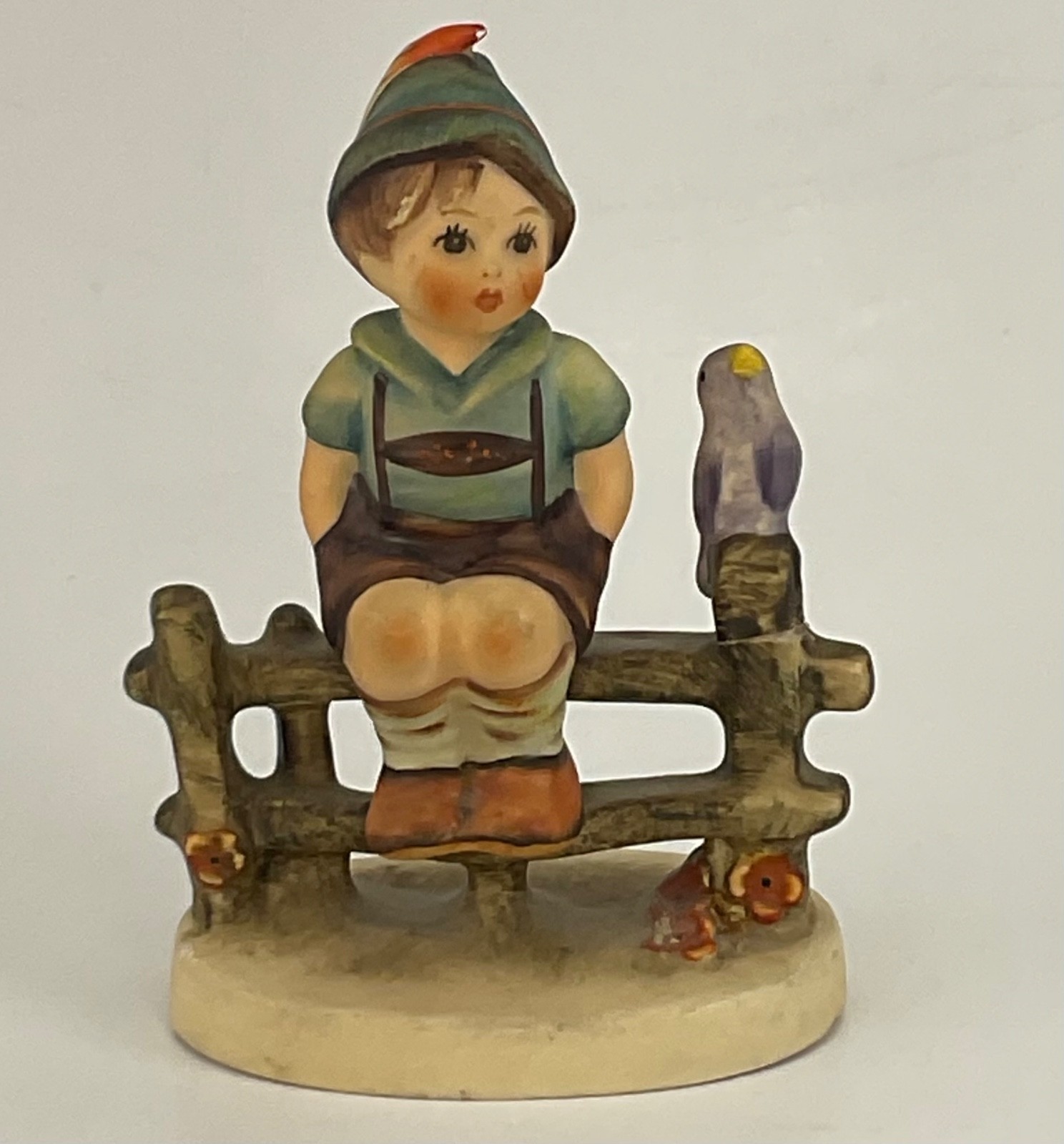Goebel M.I. Hummel “Wayside Harmony” Figurine HUM 111 Germany Vintage Boy Fence