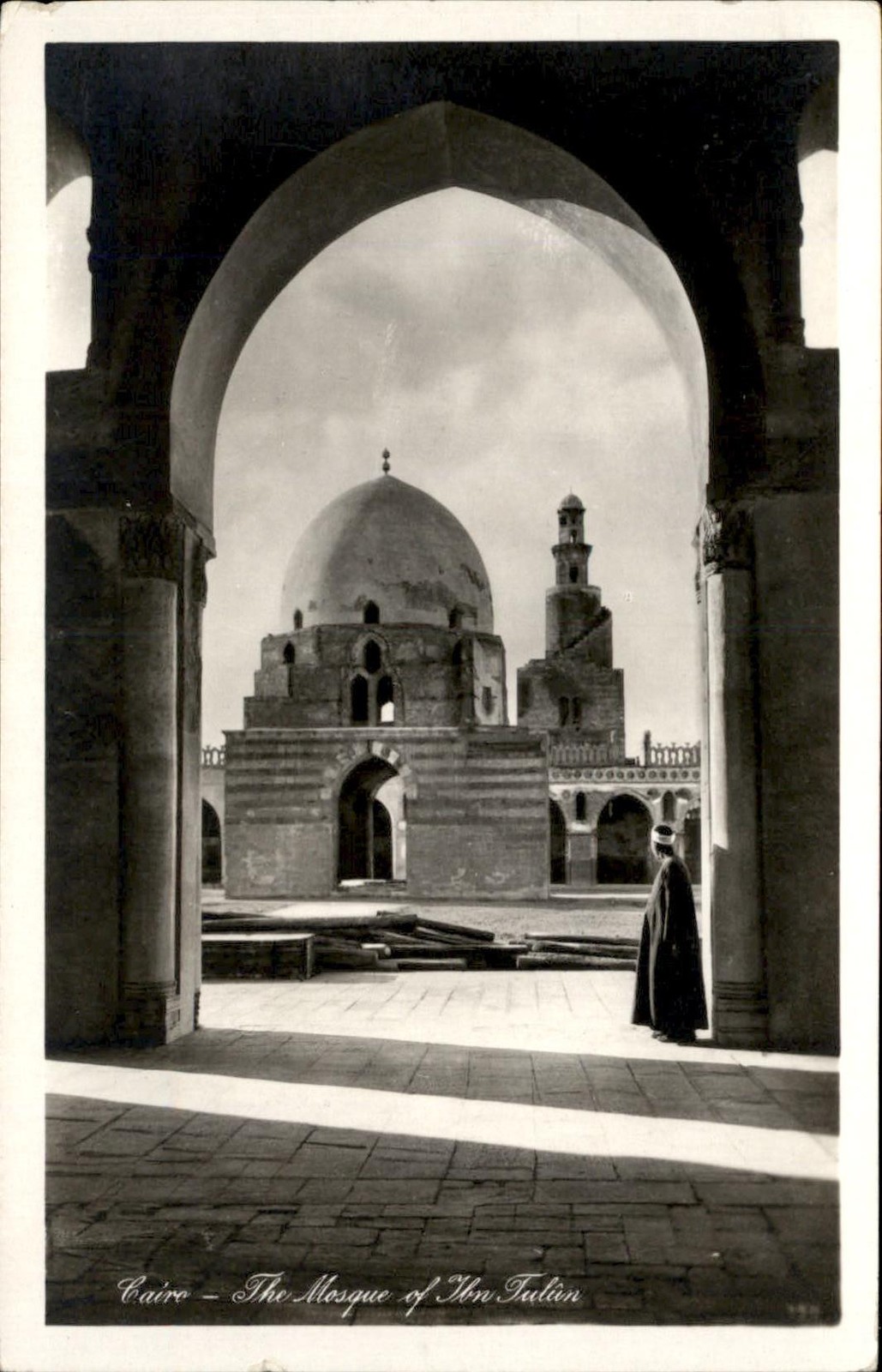 Cairo Mosque of Ibn Tulun c1900s-10s Real Photo Vintage Postcard