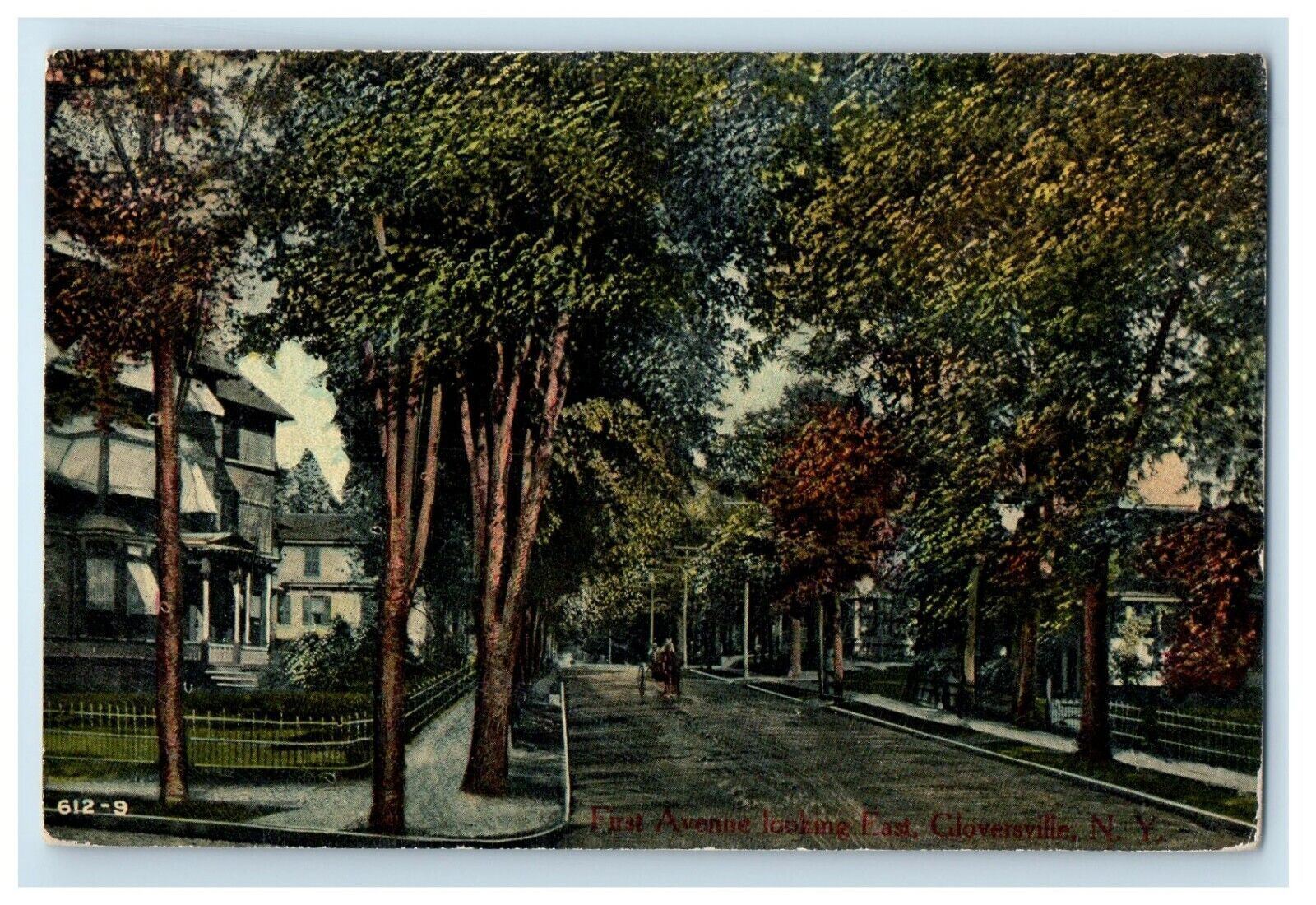 c1910\'s First Avenue Looking East Gloversville New York NY Antique Postcard