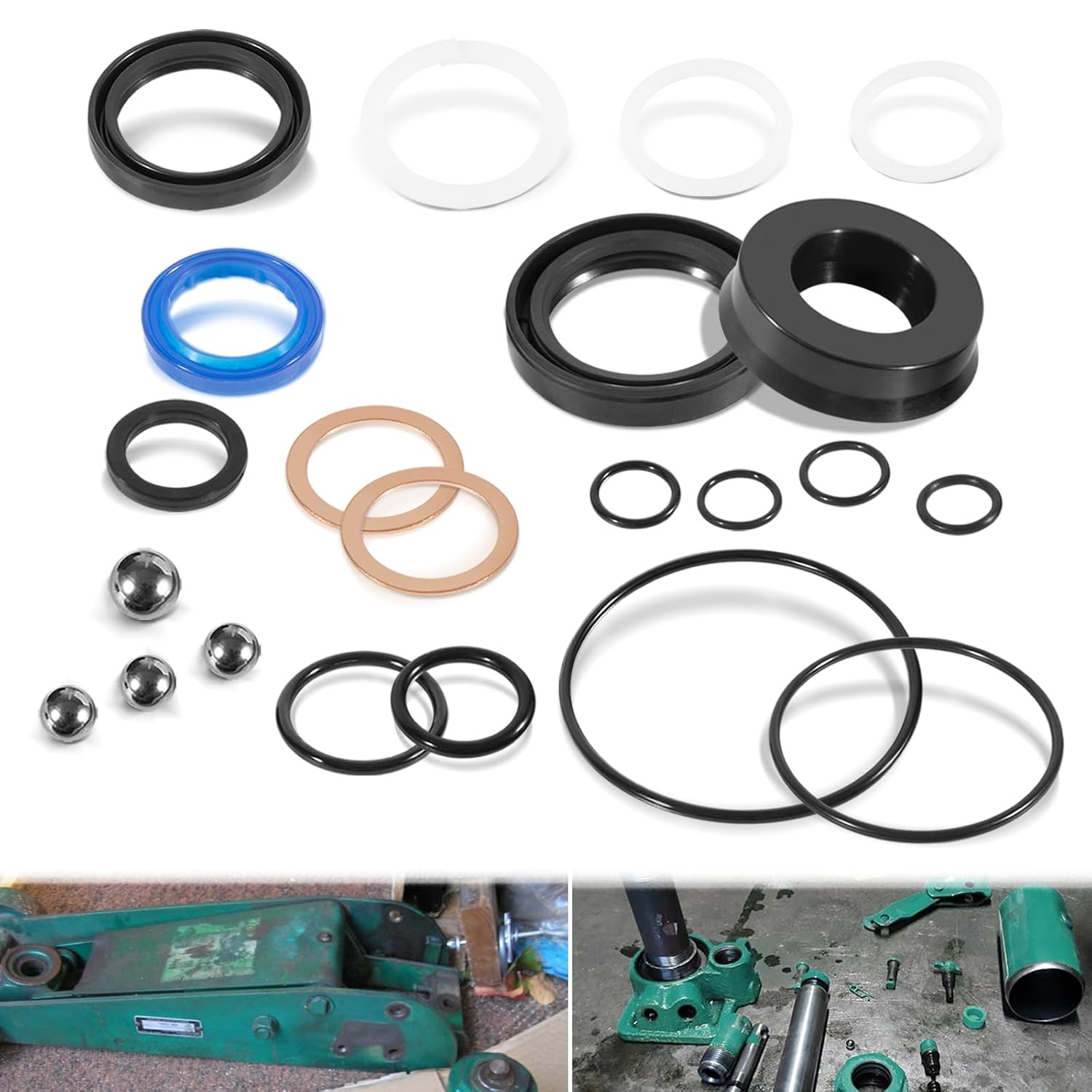 328.12002 Floor Jack Seal Replacement Kit, Fit for Sears Craftsman 1.5 Ton Floor