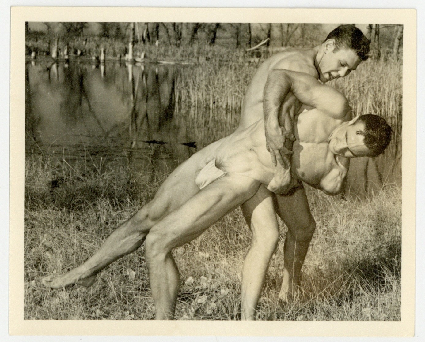 Eddie Williams & Friend 1950 WPG Don Whitman 5x4 Wrestling Series Beefcake 8439