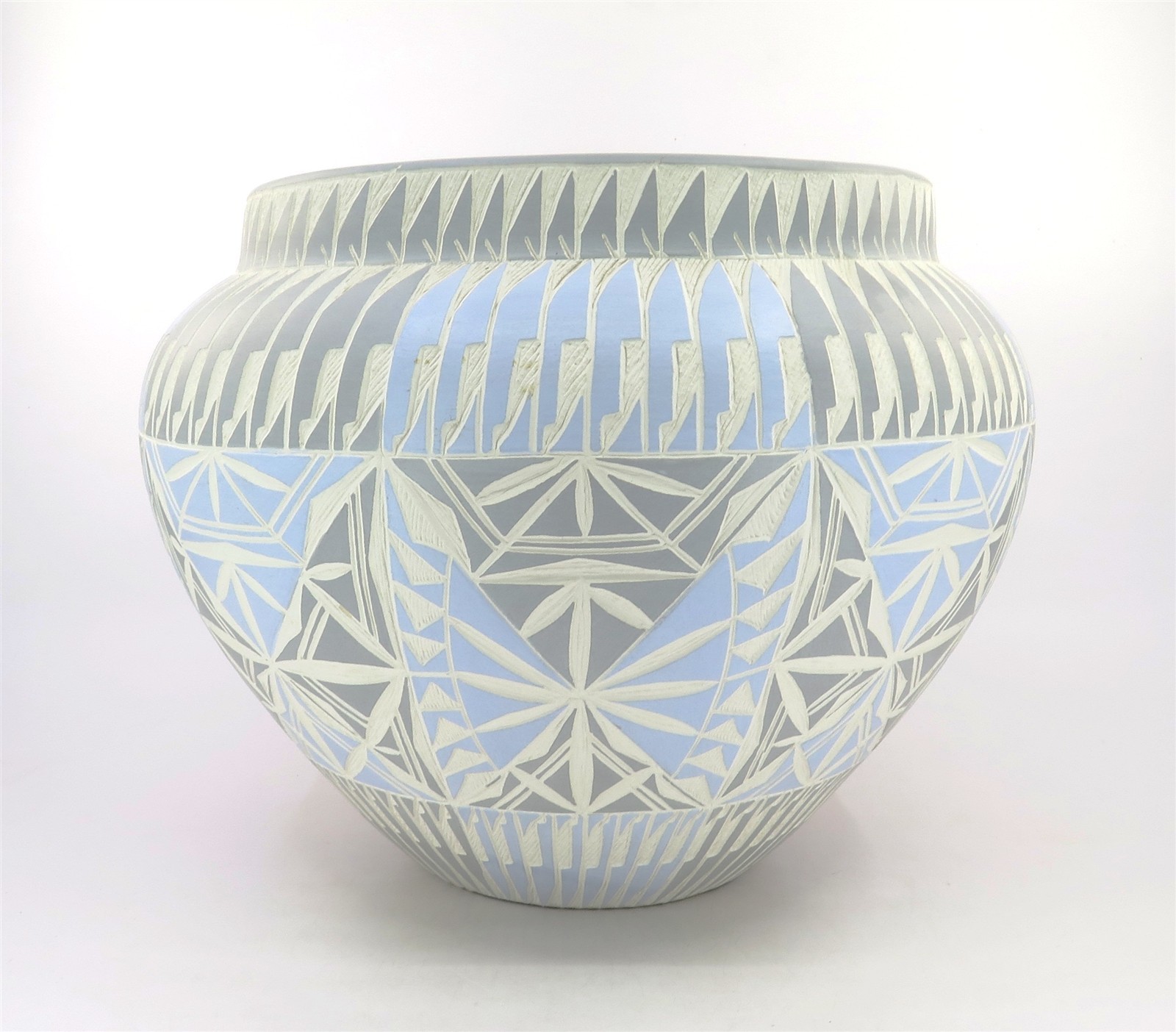 Original Signed Romero Acoma Pueblo Pottery Vase Pot Jar New Mexico 11