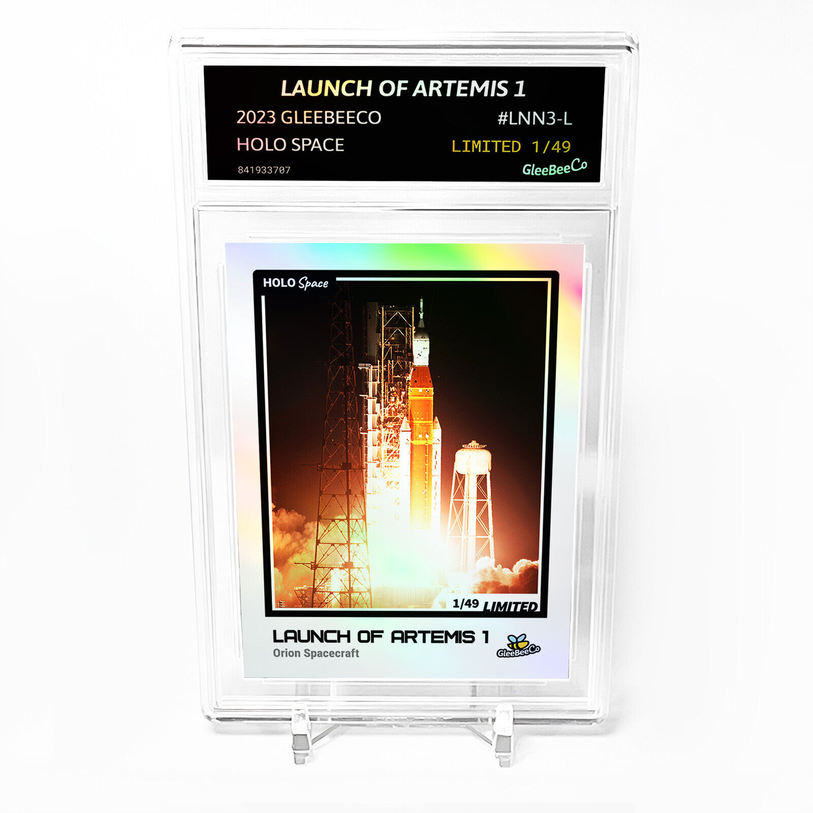 LAUNCH OF ARTEMIS 1 Orion Spacecraft 2023 GleeBeeCo Holo Card #LNN3-L /49