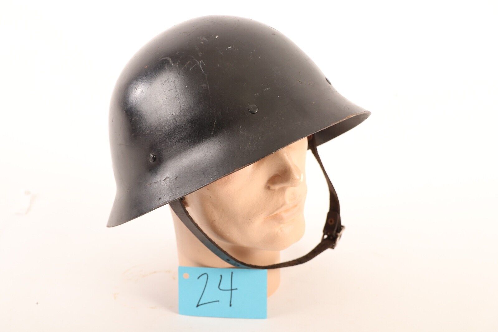 WW2 Era Swedish Combat Helmet 24 Inch Diameter