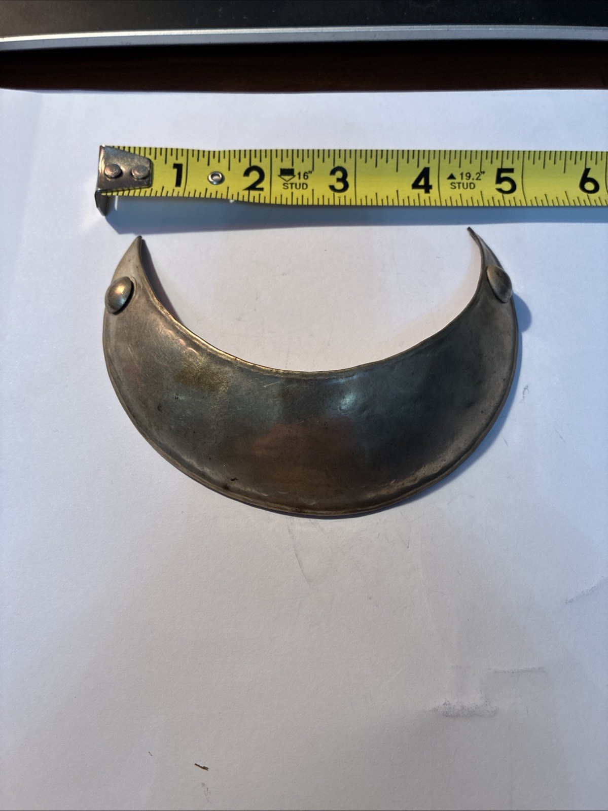 Crescent Gorget Trade Silver Nice Piece