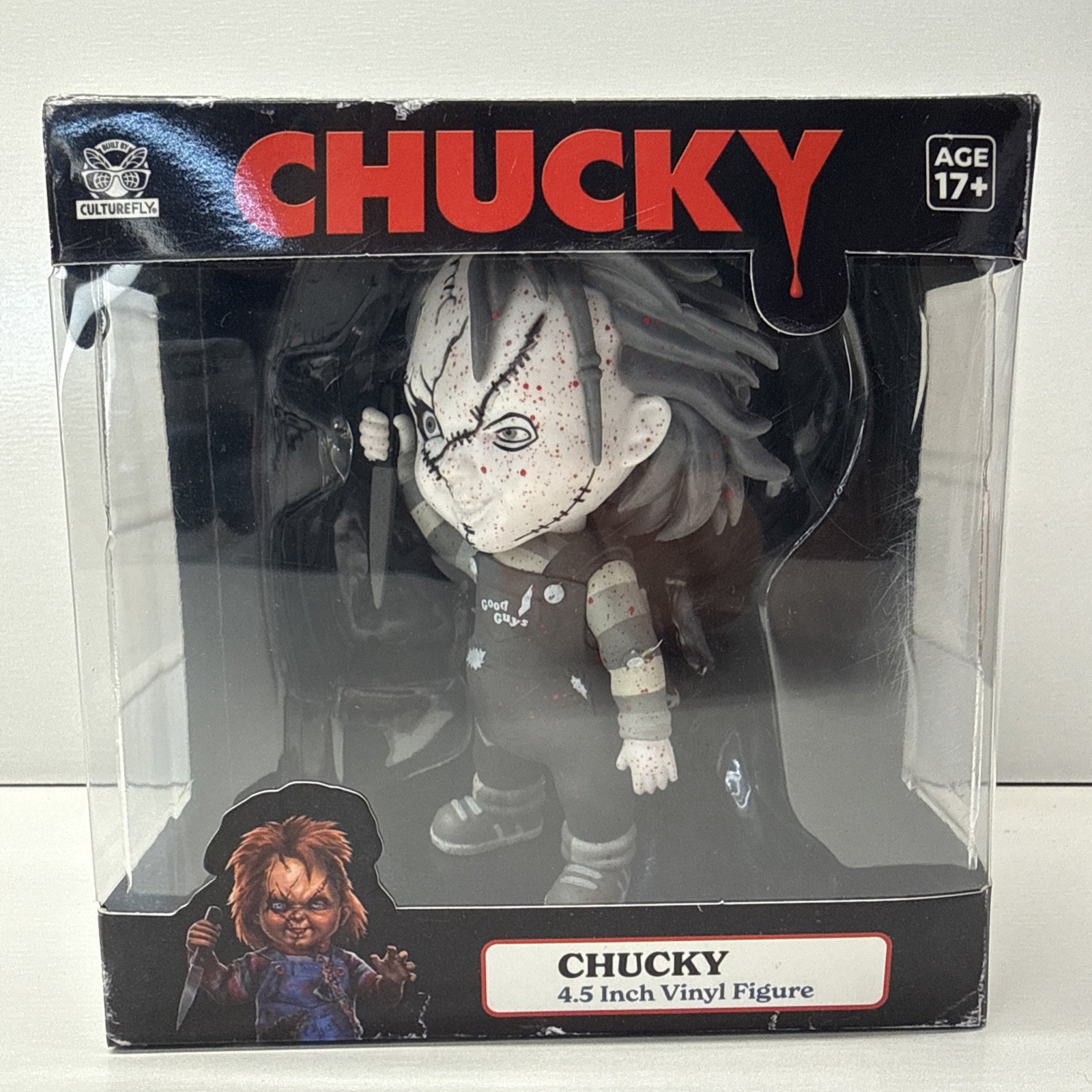 Culturefly Chucky Vinyl Figure Black White Chase Edition