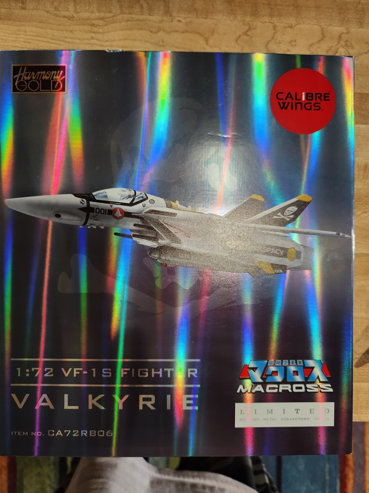 Calibre Wings Harmony Gold 1:72 VF-1S Valkyrie Roy Focker - Skull Leader LE NIB Calibre Wings Harmony Gold 1:72 VF-1S Valkyrie Roy Focker - Skull Leader LE NIB