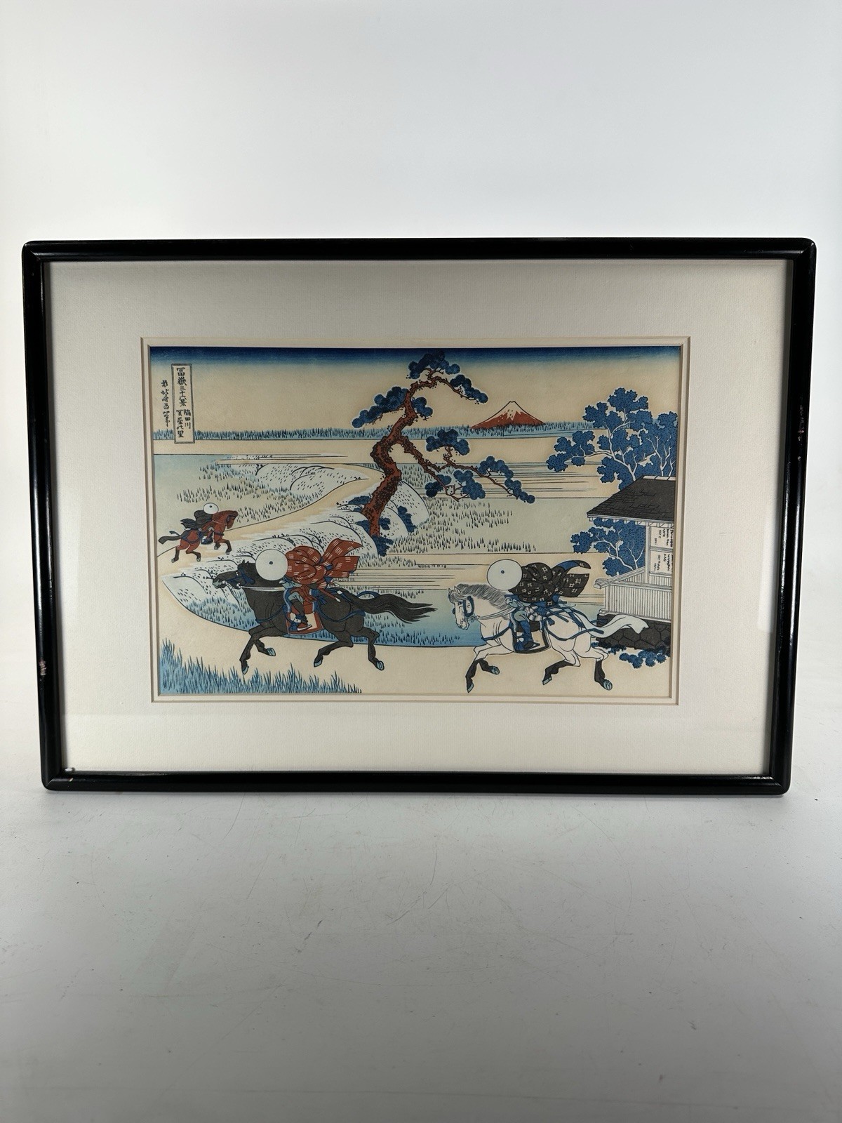 Katsushika Hokusai Sekiya Village on the Sumida River Wood Block Print Art